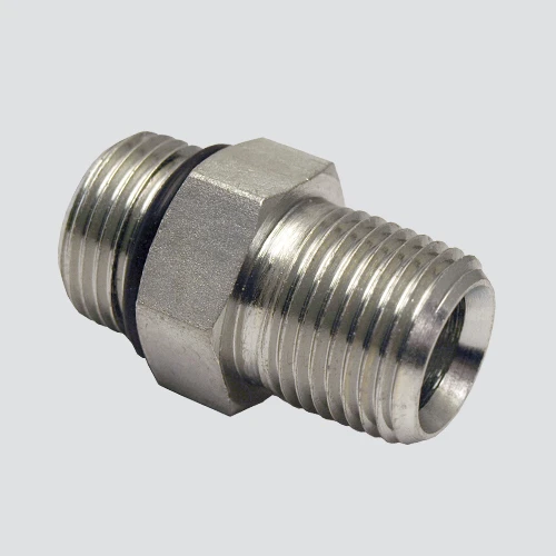Hydraulic Adapter, 5/8-In. Male 0-Ring Boss x 1/2-In. MP