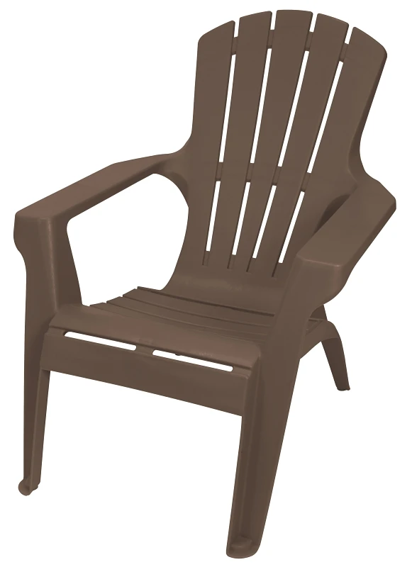 Adirondack II Chair, Contoured Seating & Back, Fade-Resitant Resin, Earthtone