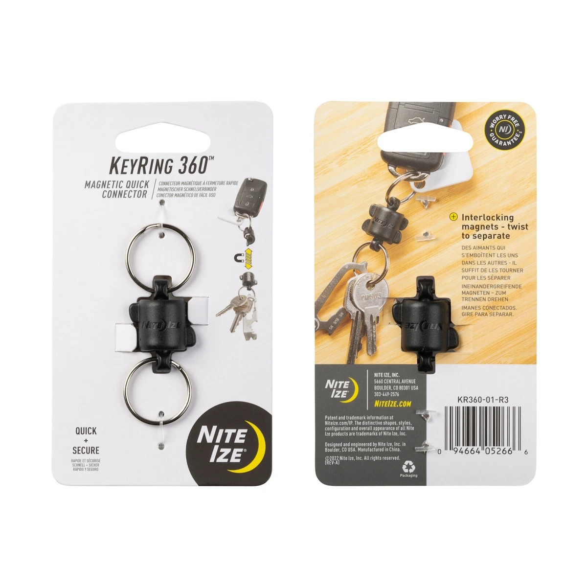 KeyRing 360 Magnetic Connect Double Key Ring
