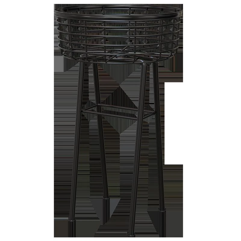 Modern Farmhouse Plant Stand, Black, 20 In. Round