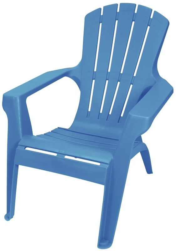 Adirondack II Chair, Contoured Seating & Back, Fade-Resitant Resin, Blue Heaven
