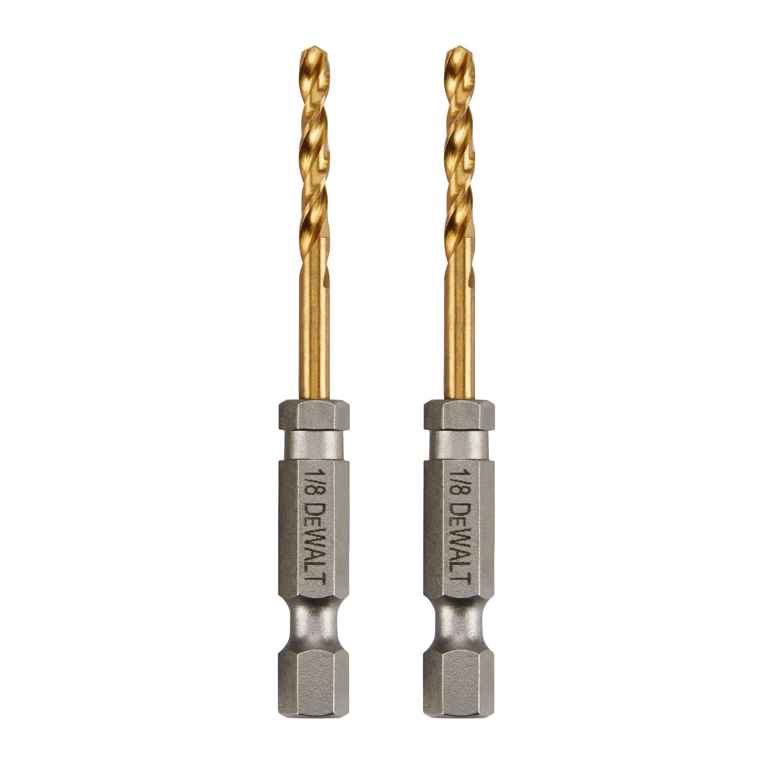 Titanium Impact Drill Bit, 1/8 In. 2 Pk