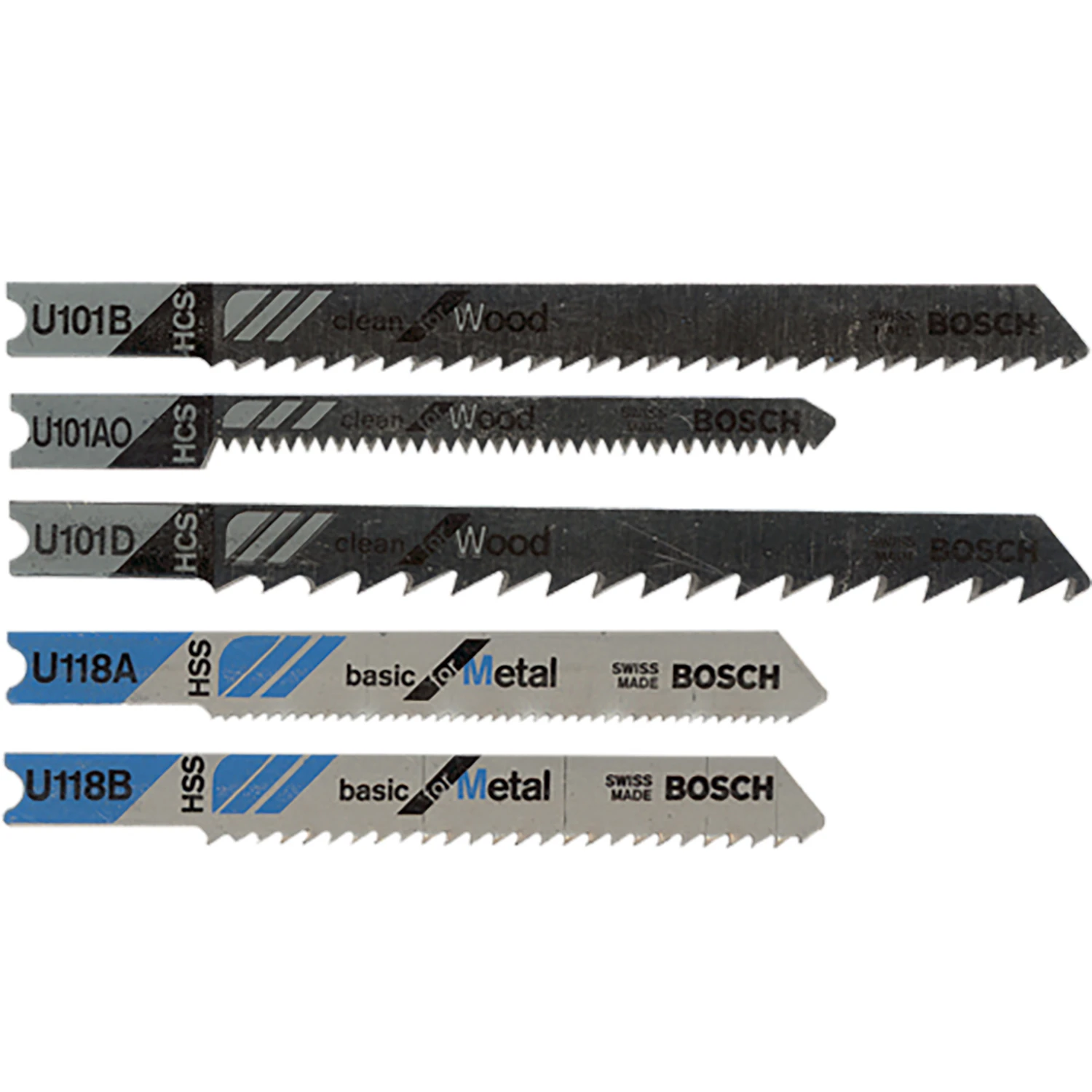 Assorted Universal Shank Jigsaw Blades, 5-Pk.