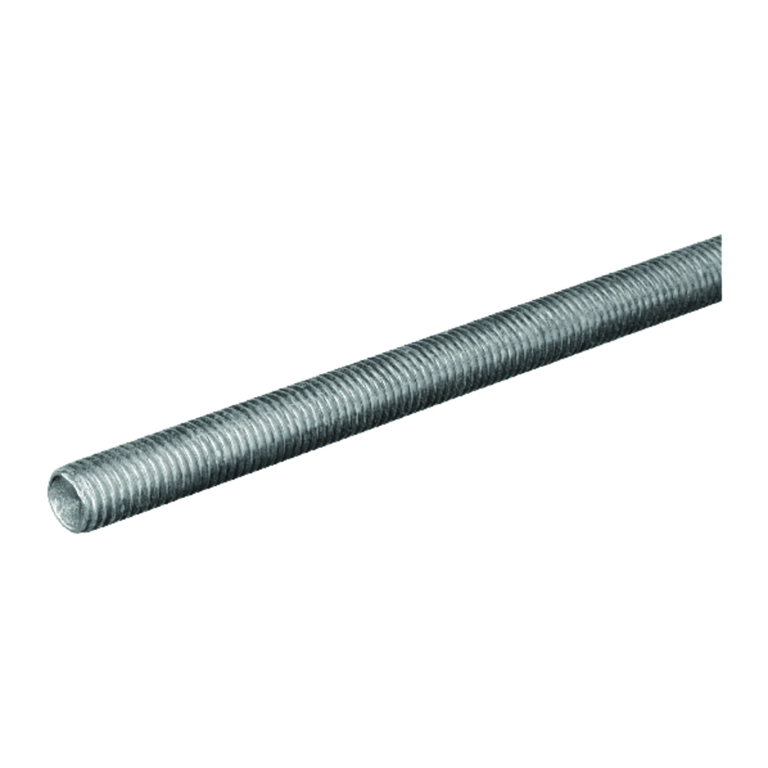Threaded Steel Rod, Zinc Plated, 16 TPI, 3/8 x 24 In.