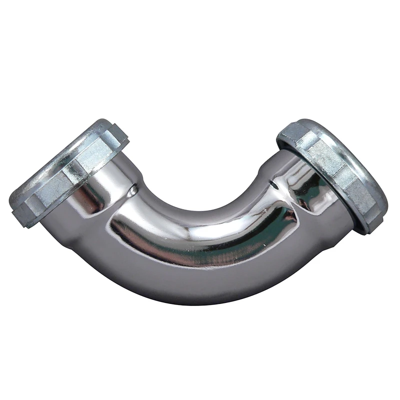 90 Degree Repair Coupling, Chrome Plated, 1-1/4 x 1-1/4 In.