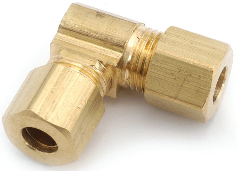 Compression Elbow, 90-Degree, Lead Free Brass, 5/16 In.