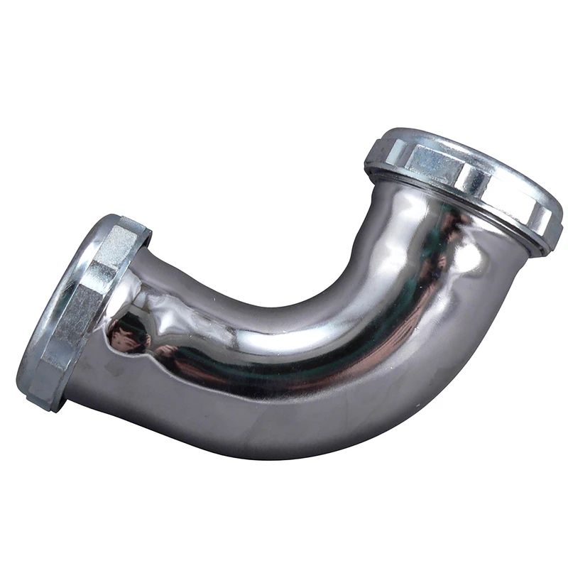 90 Degree Repair Coupling, Chrome Plated, 1-1/2 x 1-1/2 In.