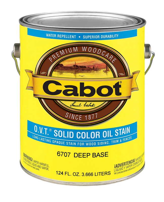 O.V.T. Solid-Color Oil Stain, Deep Tint Base, 1-Gallon