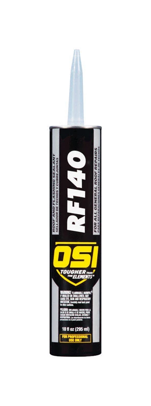RF140 Roof & Flashing Sealant, Black, 10 oz.