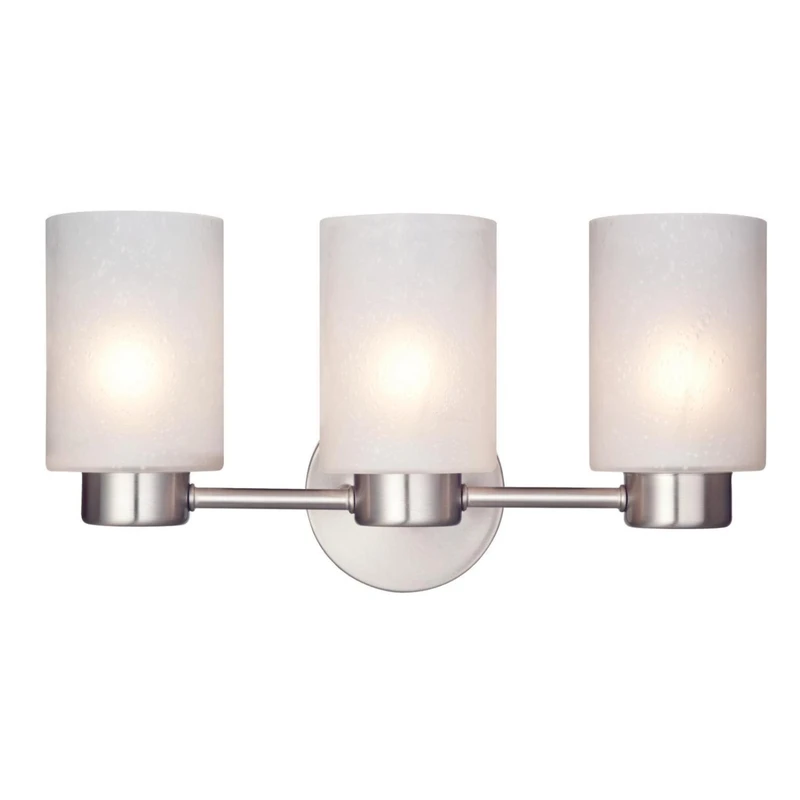 Sylvestre 3-Light Wall Fixture, Brushed Nickel, 8.25 x 15.75-In.