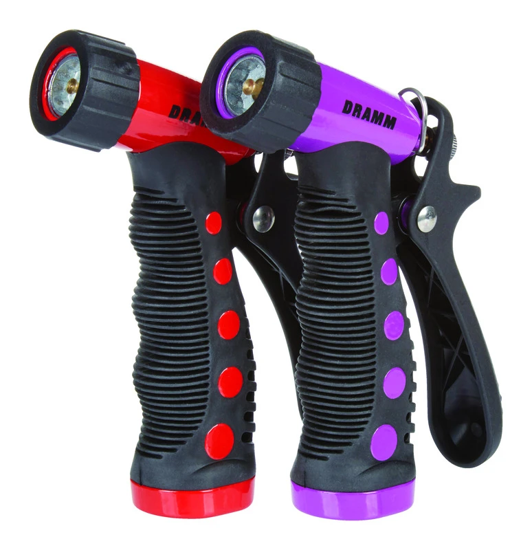 Touch 'N Flow Spray Pistol, Adjustable, Rubber Grip Over Metal, Assorted Colors