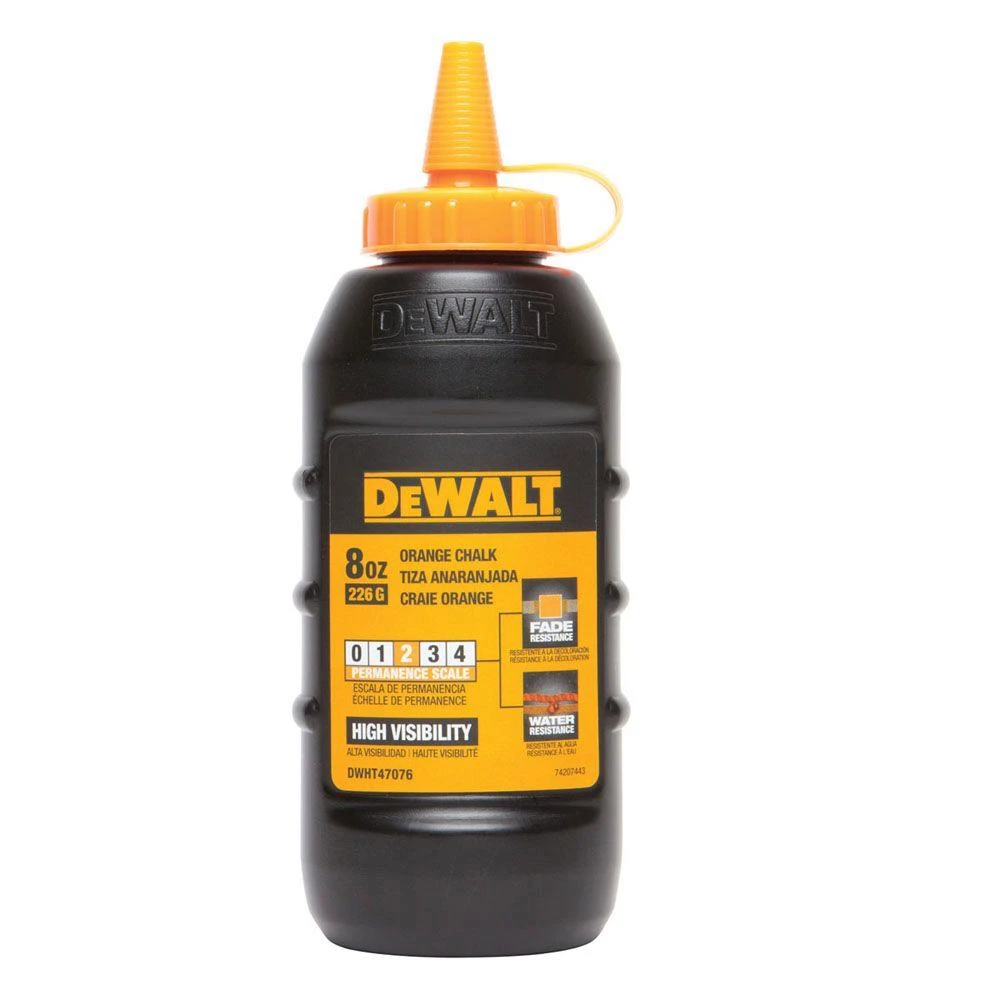Chalk Reel Chalk, Orange, 8 oz.