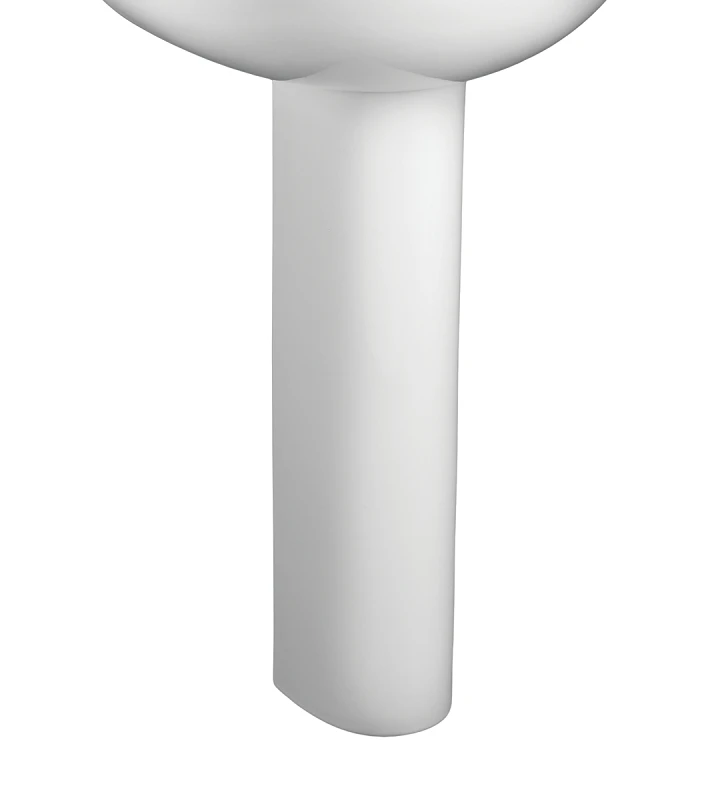 Evolution Pedestal Leg for Lavatory Sink Top, White,27-5/8 In.