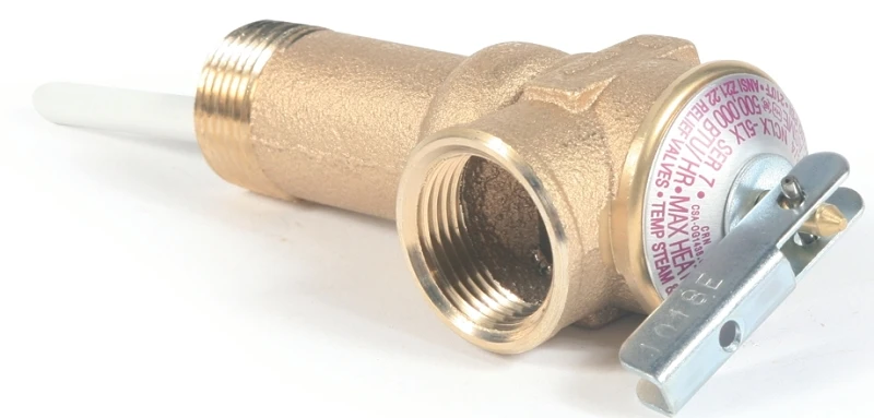 Water Heater Temperature & Pressure Relief Valve, 3/4 In., 2.5-In. Shank