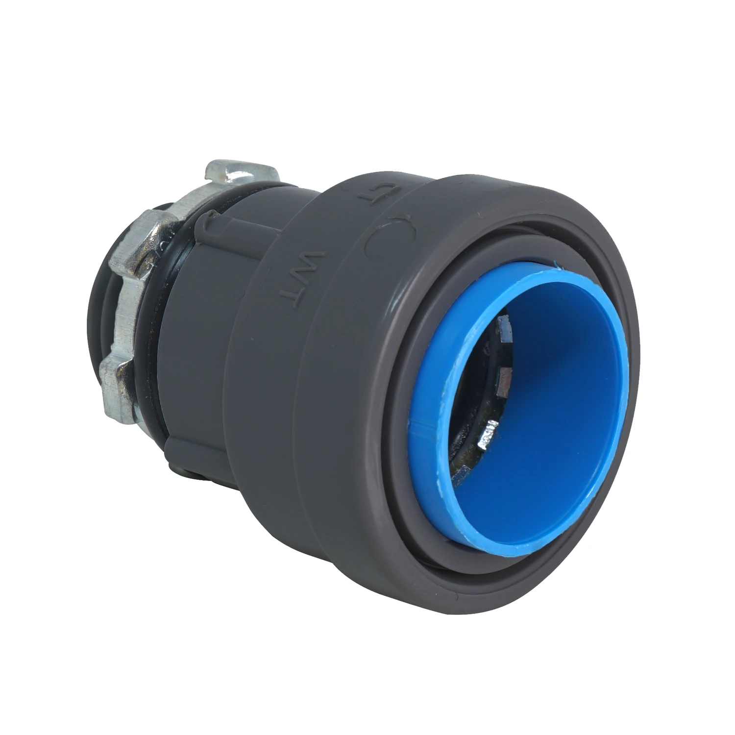 Simpush Push-to-Install Conduit Box Connector, Non-Metallic, Liquid Tight, 1/2 In.