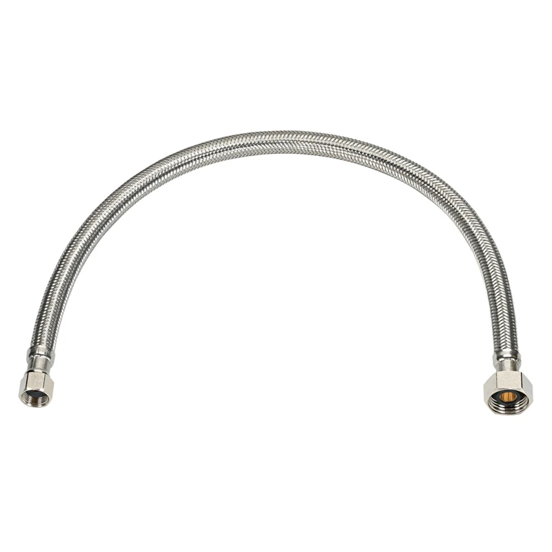 Homewerks 3/8 In. Flare X 1/2 In. Fip 12 In. Braided Stainless Steel Faucet Supply Line