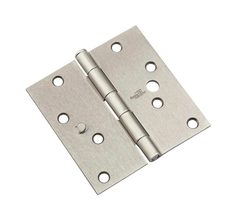 Security Hinge, Satin Nickel, 4 In.