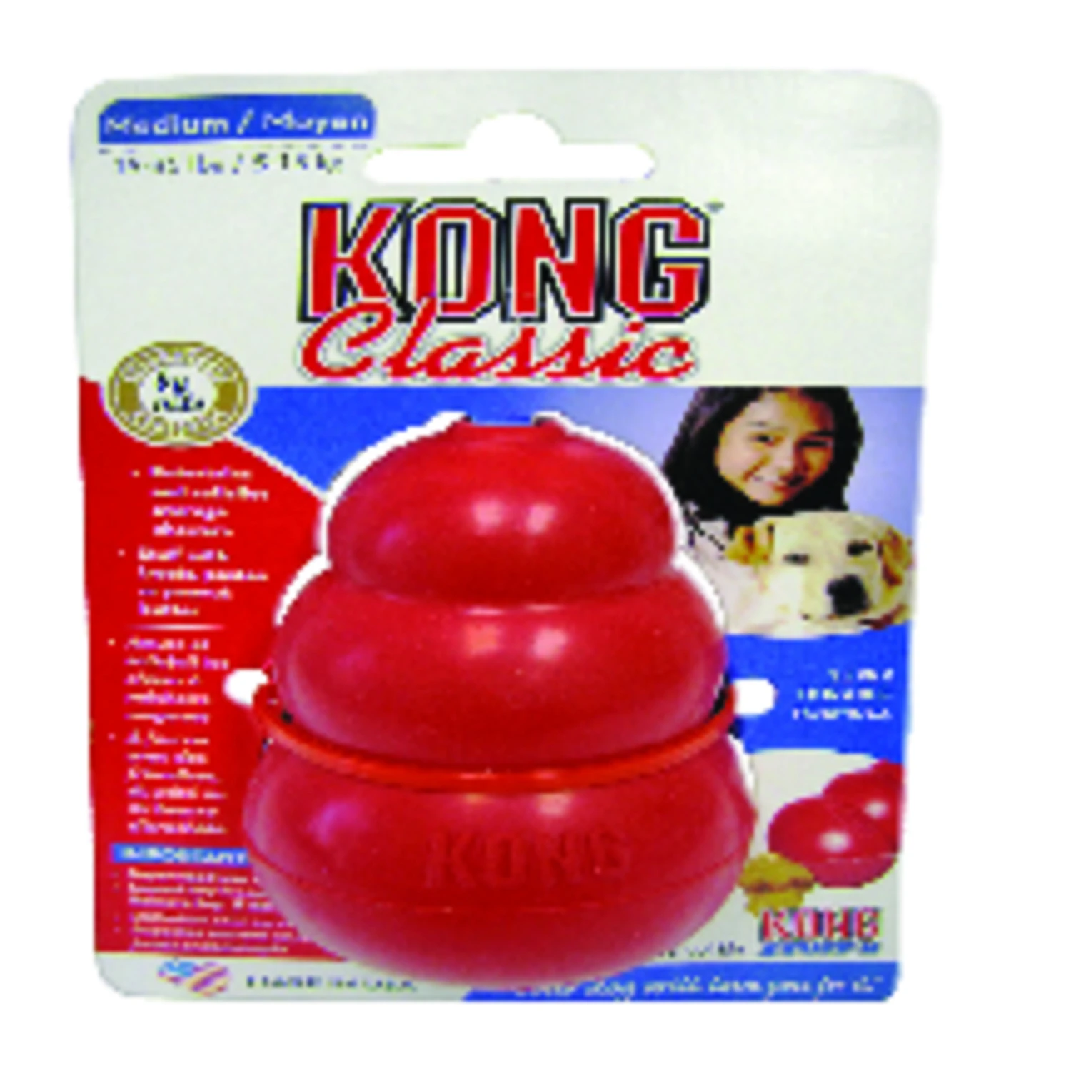 Classic Dog Toy, Red, Medium