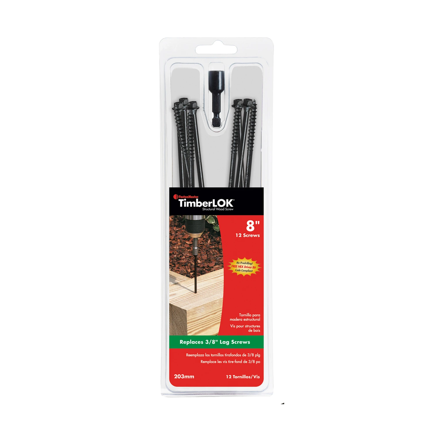 Timberlok Wood Screws, 8 In., 12-Pk.