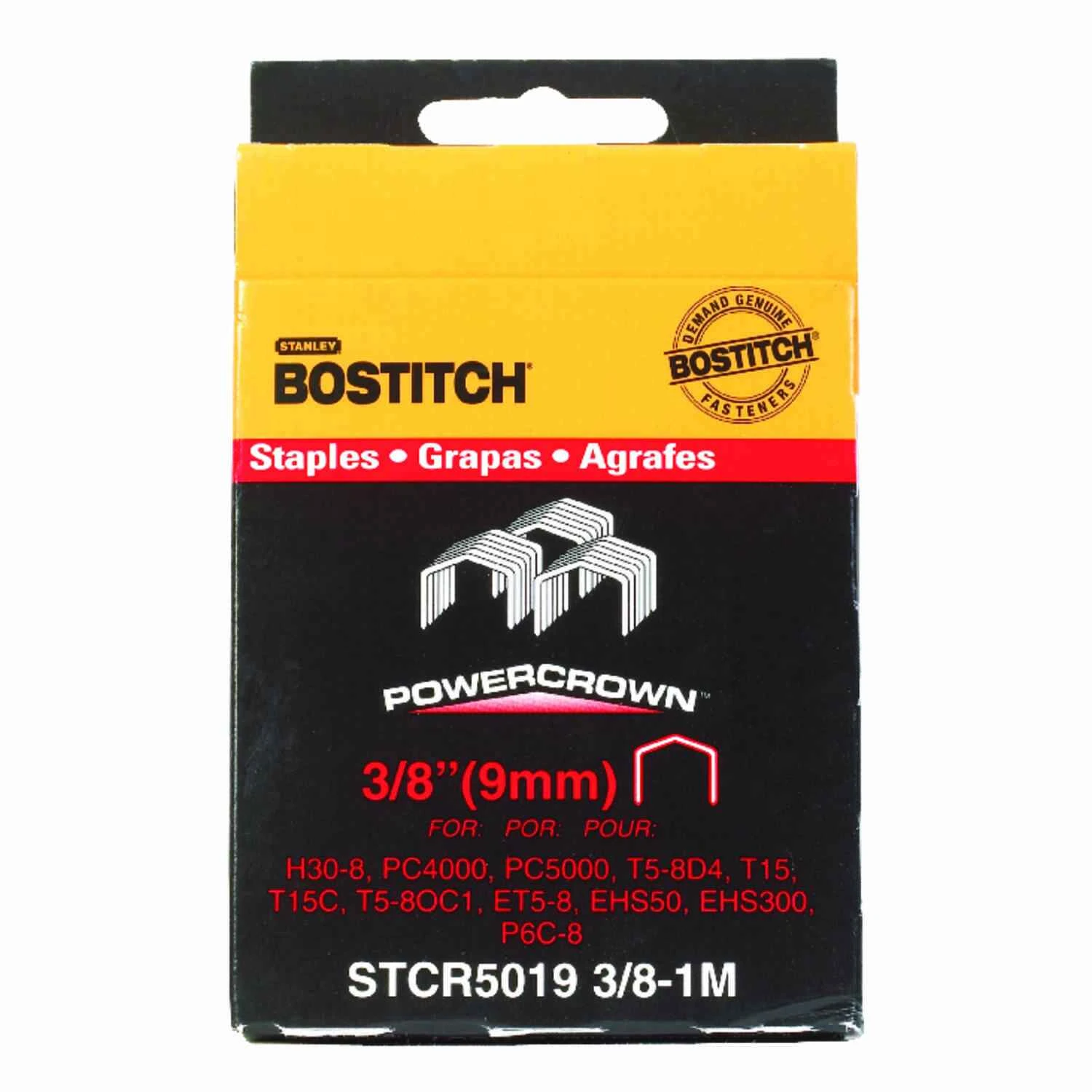 Hammer Tacker Staples, 3/8 In., .50 x 19 , 1,000-Ct.
