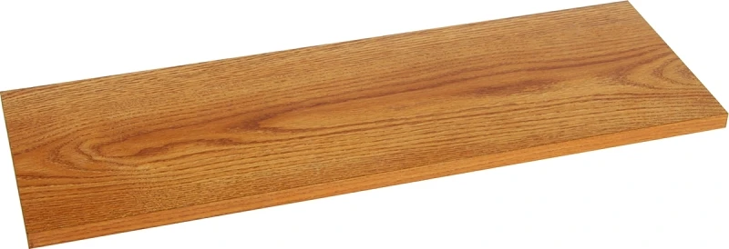 Shelf, Simulated-Oak Melamine, 10 x 48-In.