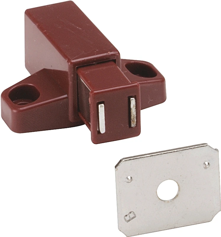 Touch Cabinet Catch, Brown, 1-11/16 In.