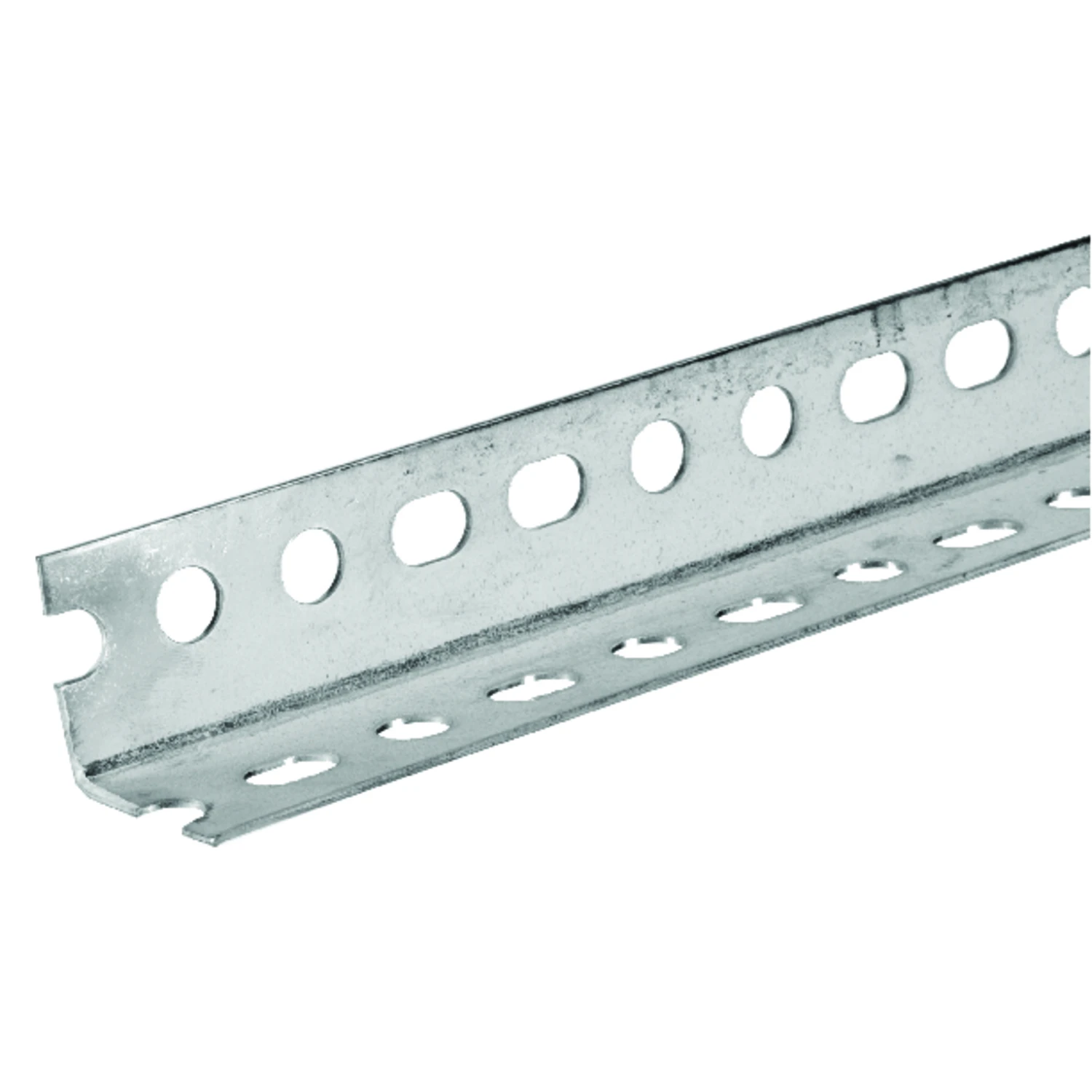 Slotted Steel Angle, 18 Gauge, 1.25 x 1.25 x 72 In.