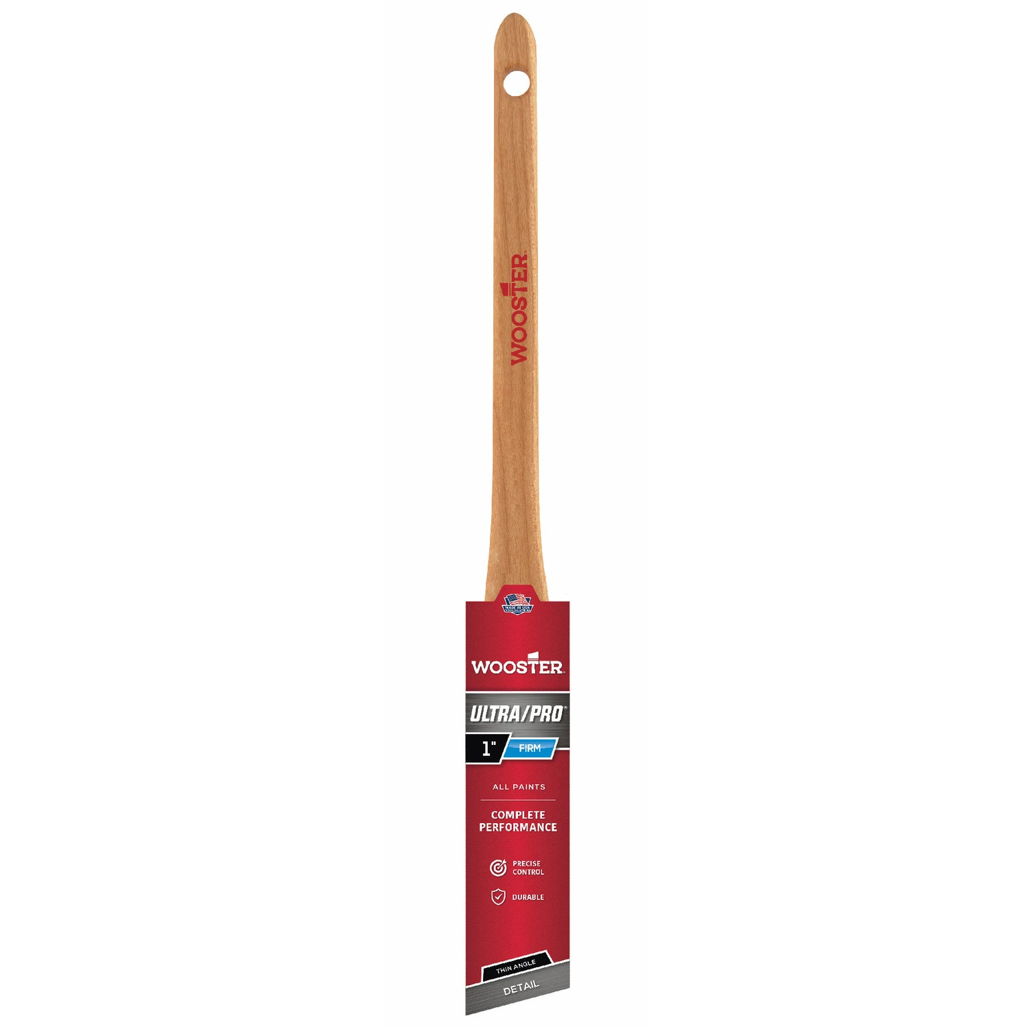 Thin Angle Sash Paint Brush, Nylon/Poly, 1 In.
