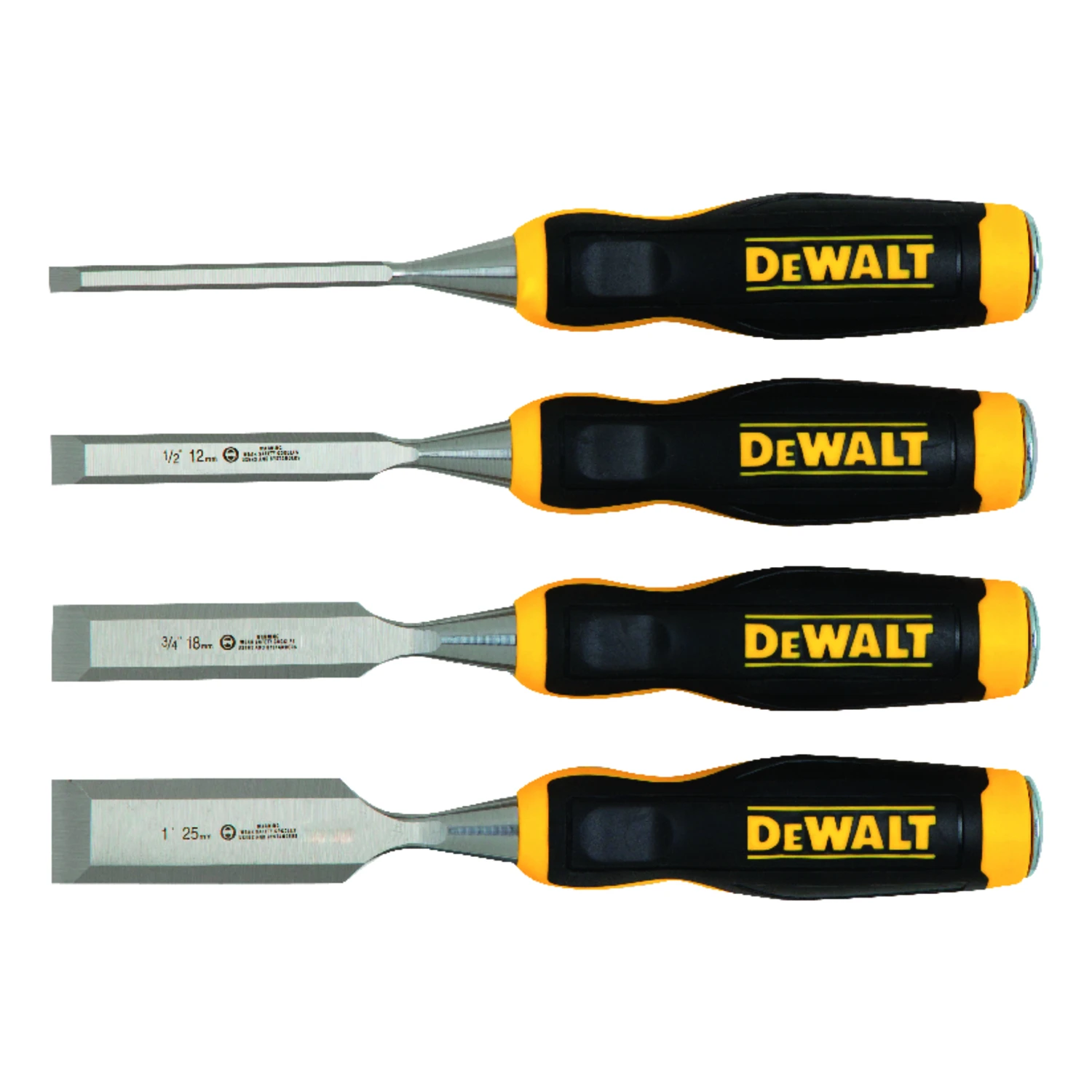 4-Pc. Wood Chisel Set, Chrome-Steel Blades