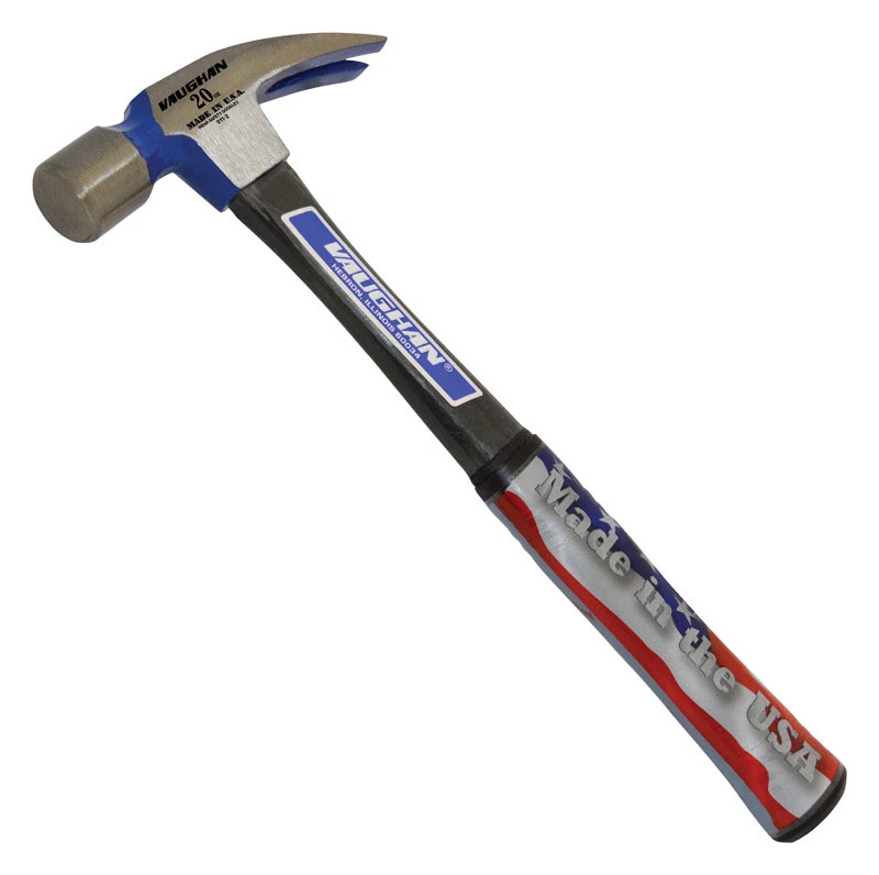 20 oz. Straight Claw Rip Hammer, 14 In. Fiberglass Tubular Handle