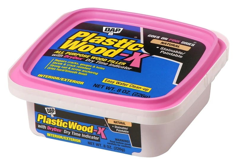 Plastic Wood-X Stainable Wood Filler with DryDex Dry Time Indicator, 8-oz.