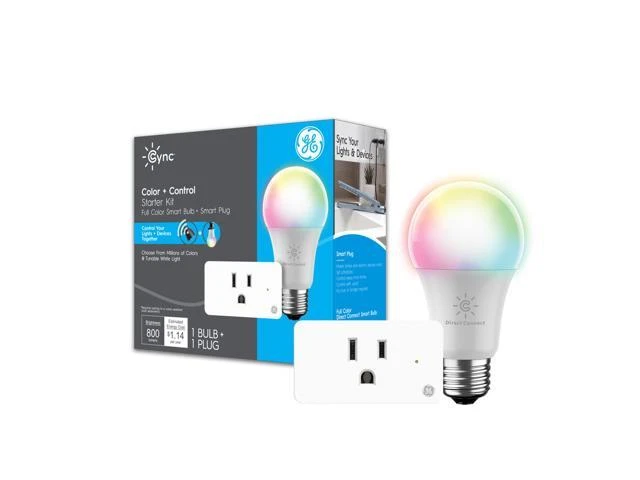Cync Smart LED Light Bulb, Dimmable, Millions of Colors, A19, 9.5 Watt