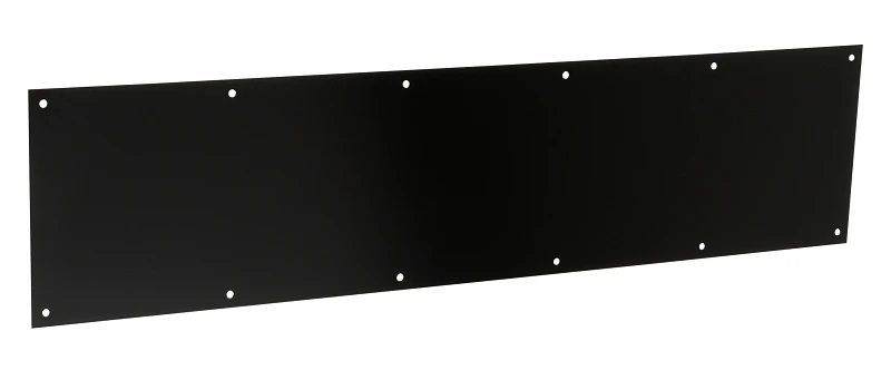 Door Kickplate, Matte Black, 8 x 34 In.
