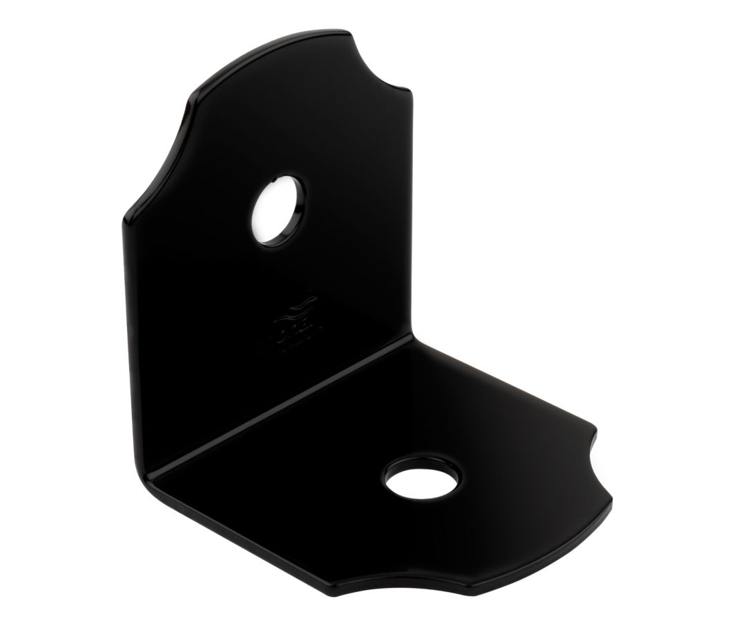 Hartley Collection Decorative Heavy Angle, Black, 3 x 3-1/4 x 3 In.