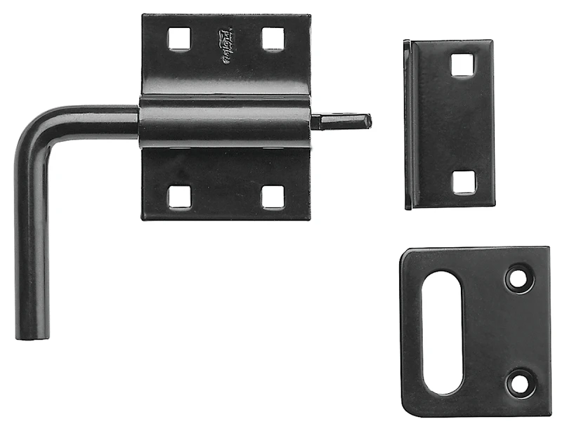 Slide Bolt Gate Latch, Left or Right Hand, Black