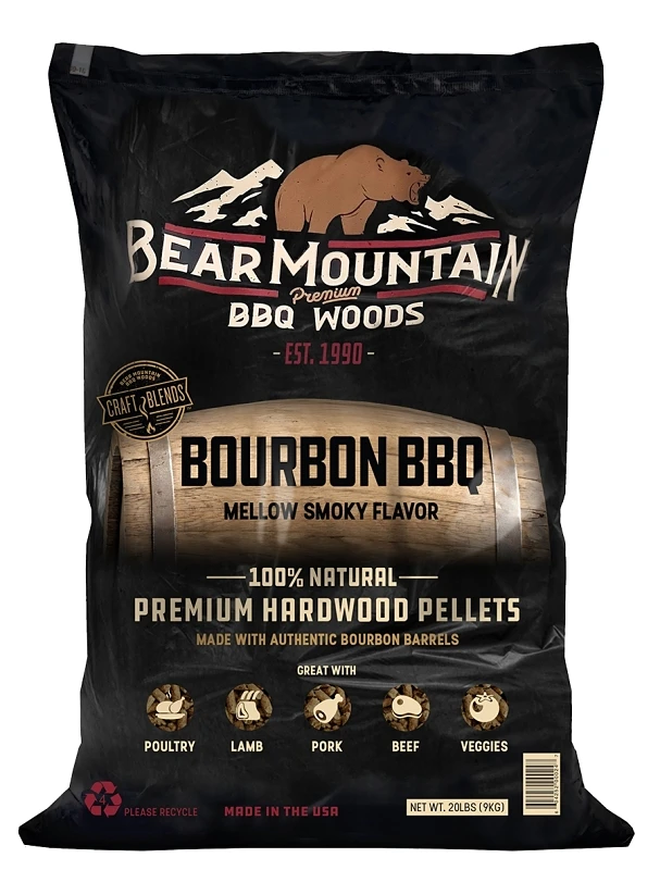 BBQ Hardwood Pellets, Bourbon Craft, 20-Lb.