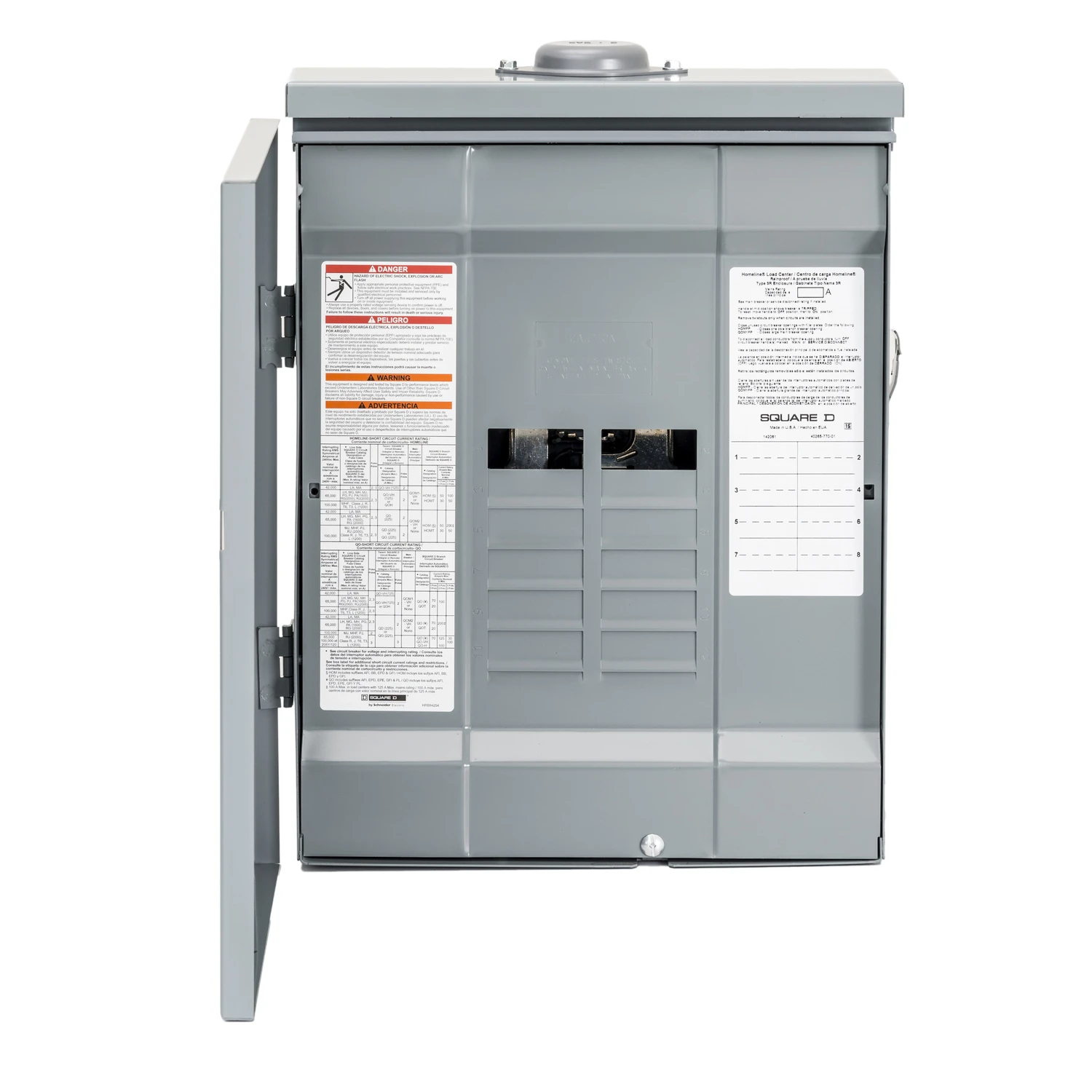 Homeline Main Lug Load Center, 16 Poles, 125-Amp