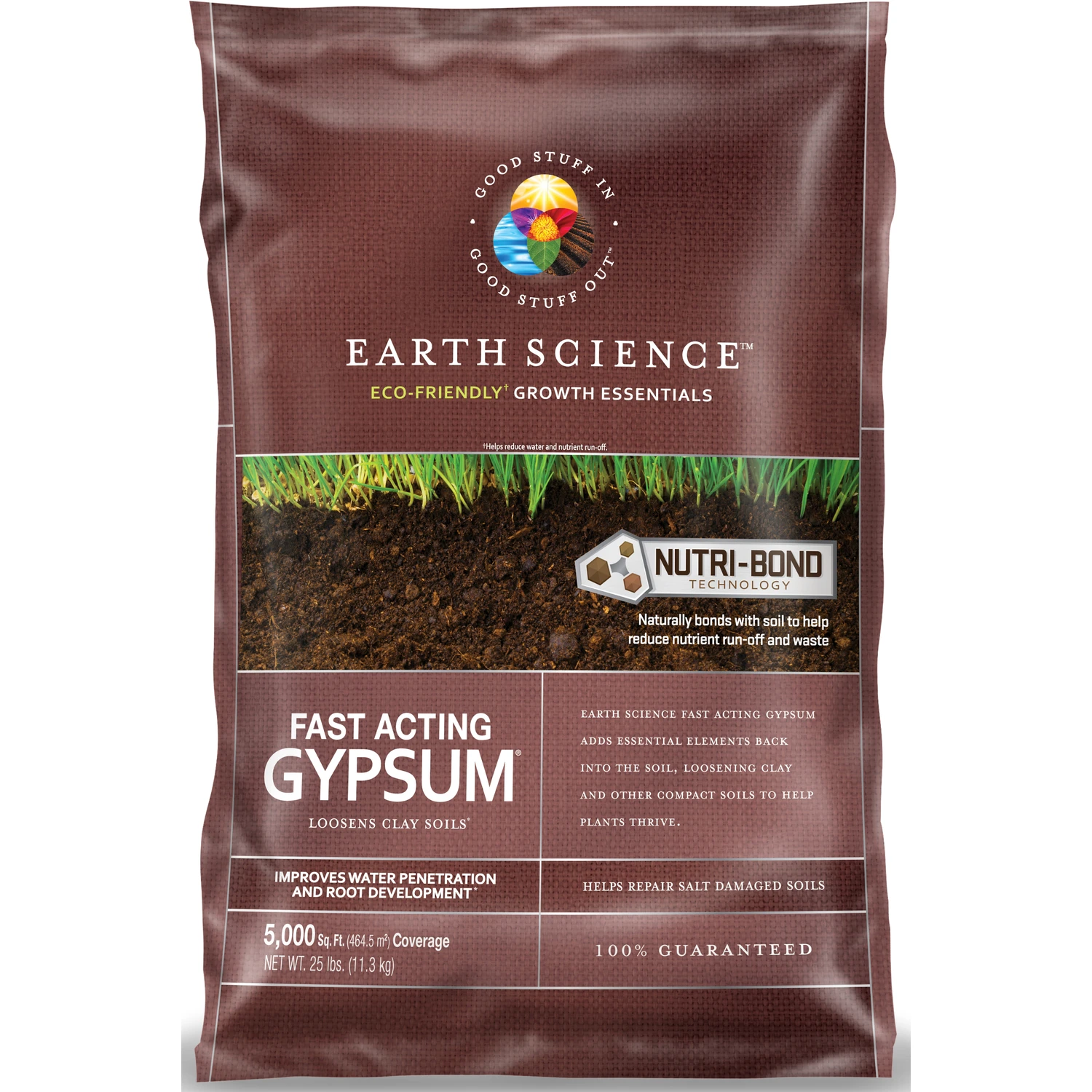 Fast-Acting Gypsum, 5,000 Sq. Ft. Coverage, 25 Lbs.