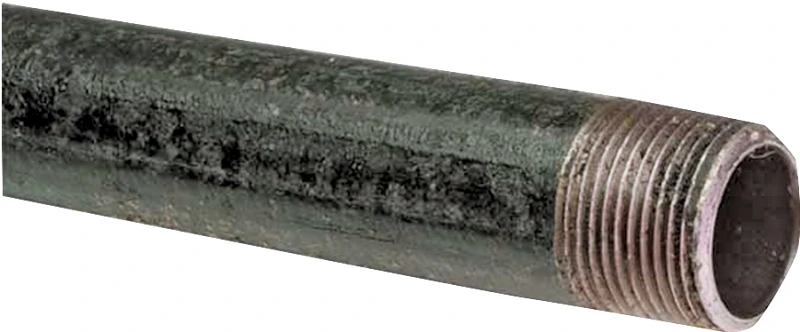 Black Steel Pipe, Threaded, 3/8 In. x 10 Ft.