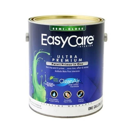 Ultra Premium Interior Latex Paint & Primer, White Semi-Gloss, 1 Gallon