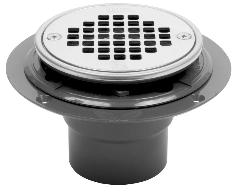 Round Ceramic Shower Stall Drain, 2 x 3 In.