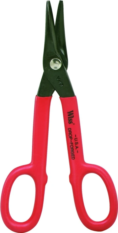 Wiss Duckbill Tinner Snips, Drop-Forged Steel Blades, 10 In.