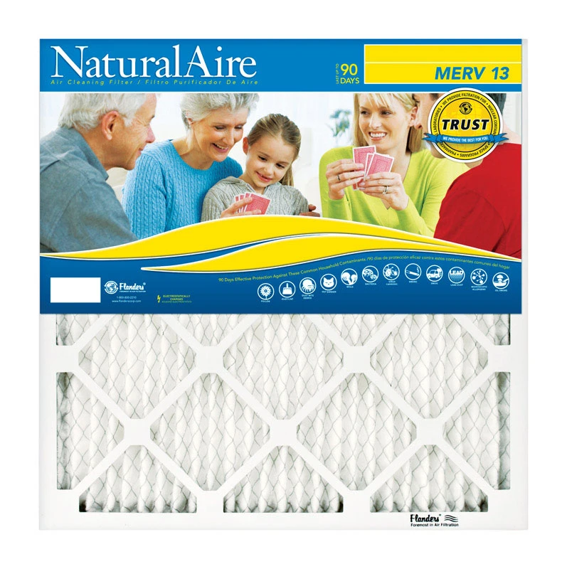 20x25 x 1 In. Pleated Air Filter, MERV 13, Electrostatic Filtration, 90 Days