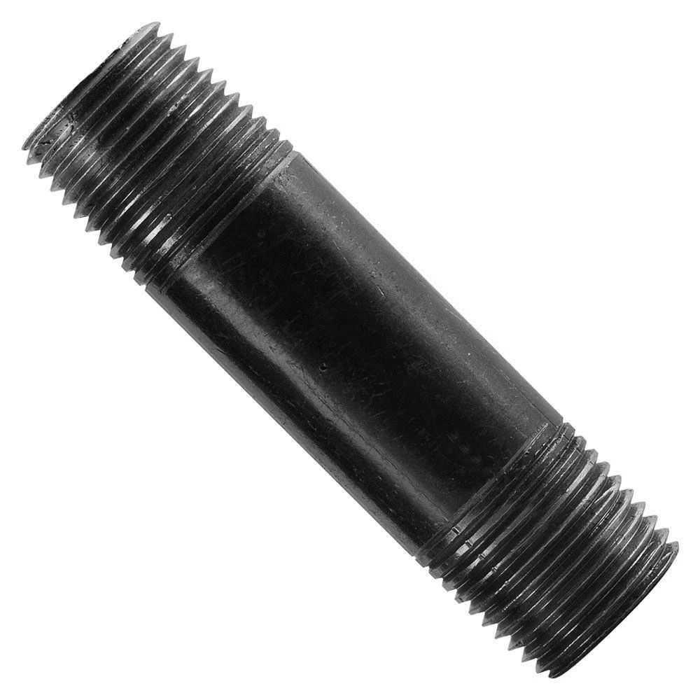 1-1/4 x 5 In. Black Pipe Nipple