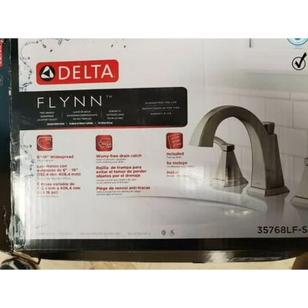 Flynn 2-Handle Widespread Bathroom Faucet, Stainless
