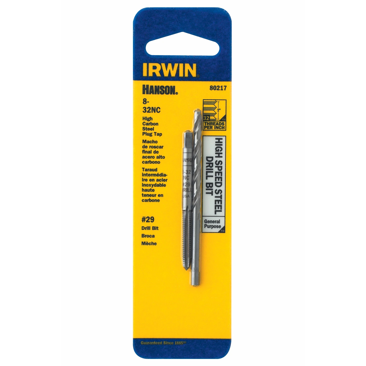 Tap & Drill Set, National Course Thread, #8 x 32