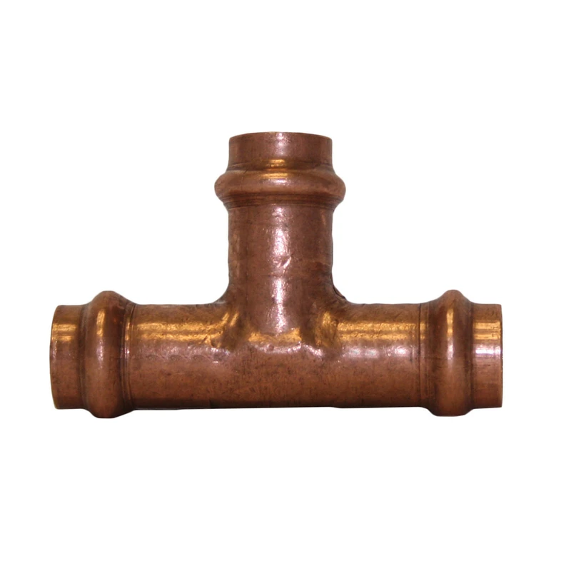 Copper Pipe Tee, 1 In. Press