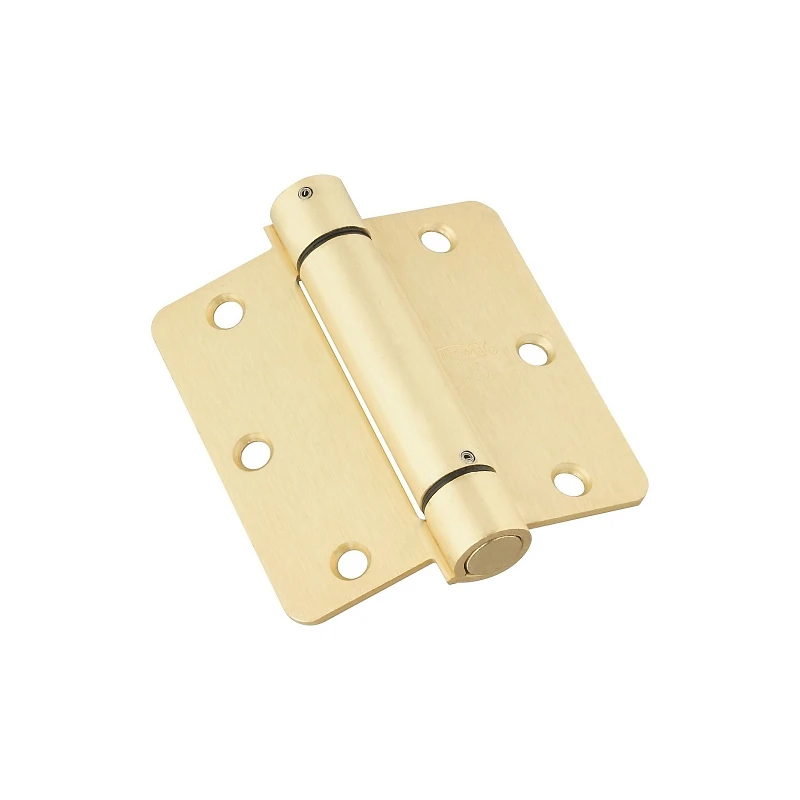 Adjustable Spring Hinge, Brass, 3-1/2 In.