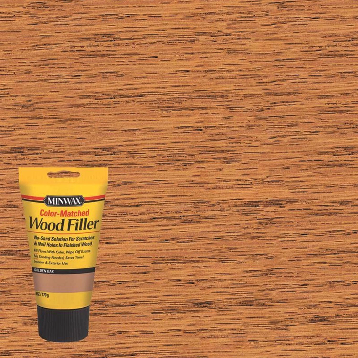 Stainable Wood Filler, Golden Oak, 6 oz.