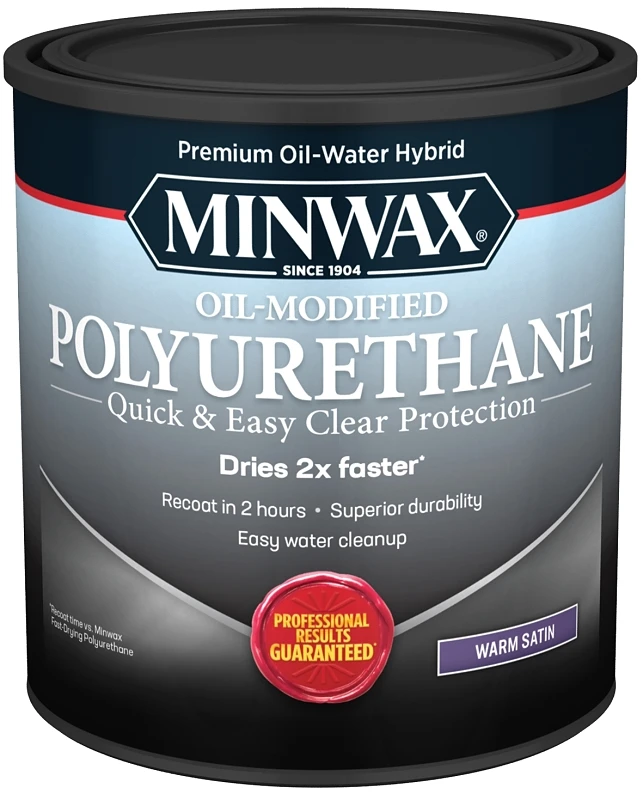 Fast Dry Polyurethane, Water-Based, Satin, Qt.